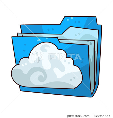 illustration of Cloud Folder illustration of Cloud Folder 133934853