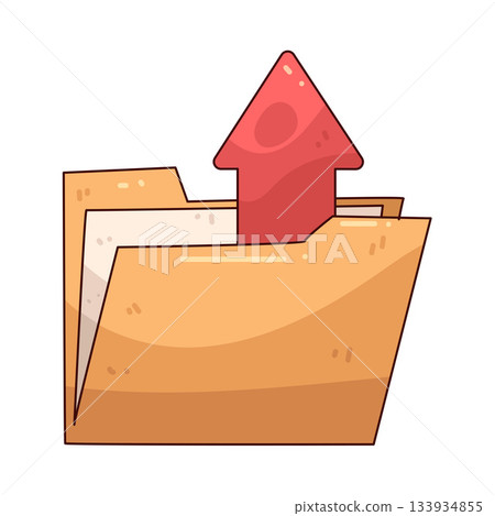 illustration of Upload Folder 133934855