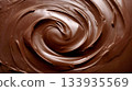 光滑的巧克力漩渦背景 133935569