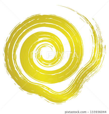 Hand-drawn, faded brush strokes / gold 133936044