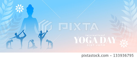 21st june international yoga day event poster with leaves 21st june international yoga day event poster with leaves 133936795