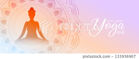 world yoga day mandala banner for social media post world yoga day mandala banner for social media post 133936907