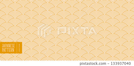 eastern cultural japanese pattern banner with flowing water texture 133937040