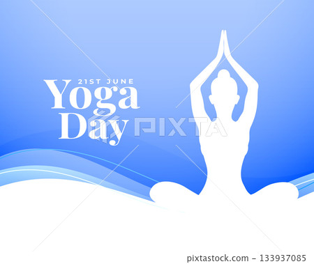 21st june international yoga day event background 133937085