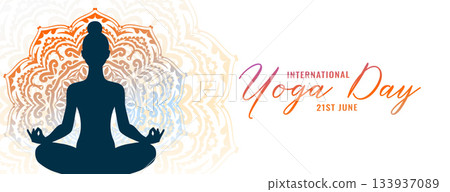 21st june international yoga day banner for peace and calm 21st june international yoga day banner for peace and calm 133937089