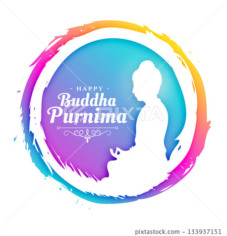 papercut style happy buddha purnima cultural background papercut style happy buddha purnima cultural background 133937151