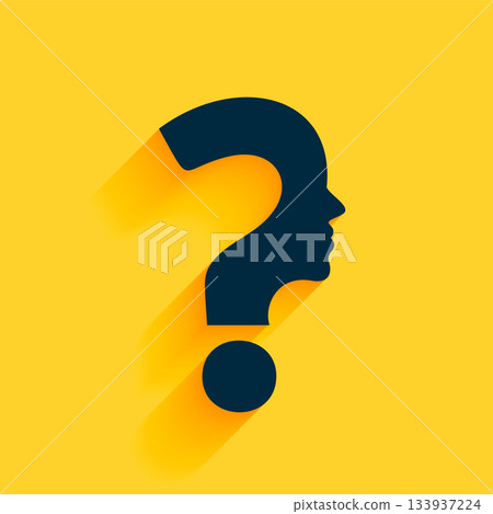 question mark sign concept background for mental health awareness 133937224