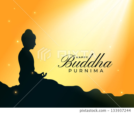 happy buddha purnima or vesak day religious background design happy buddha purnima or vesak day religious background design 133937244