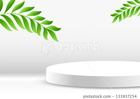3d style empty round podium platform for award presentation 3d style empty round podium platform for award presentation 133937254