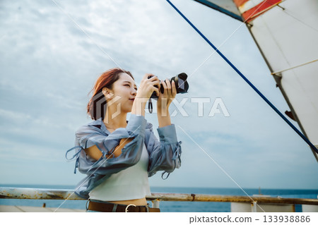 機上女攝影師 133938886