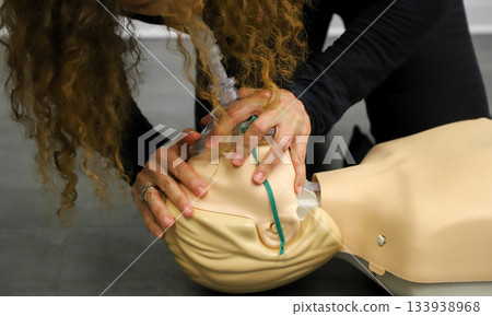 first aid course - company safety - cardiac massage - Basic Life Support 133938968