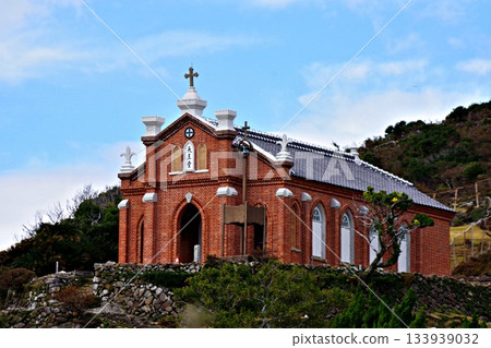 A landscape photo of the symbol of Nozaki Island, the "Old Nokubi Church" A landscape photo of the symbol of Nozaki Island, the "Old Nokubi Church" 133939032