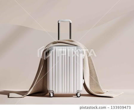 冬季假期/返鄉旅行圖片 | 行李箱和冬季圍巾 冬季假期/返鄉旅行圖片 | 行李箱和冬季圍巾 133939473