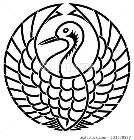 The family crest is a kagetsuru-no-maru. 133939527