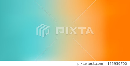 Abstract orange blue gradient background with teal and coral tones 133939700