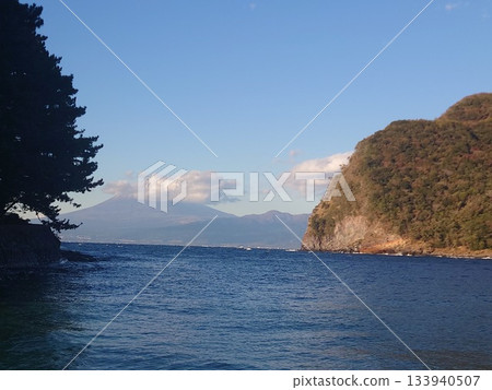 從美濱岬看到的富士山 133940507