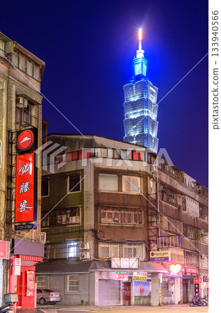 A beautiful cityscape of Taipei in Taiwan 133940566