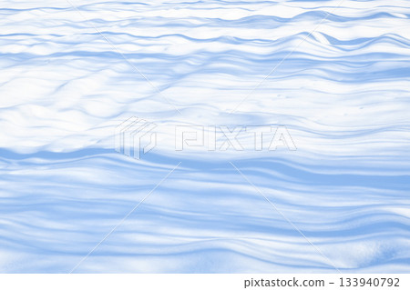 Fresh sparkling snow diagonal blue tone close-up, perfect as a winter season background or texture 133940792