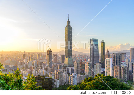 台北美麗的日落 台北美麗的日落 133940890