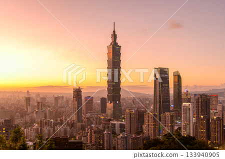 台北美麗的日落 台北美麗的日落 133940905