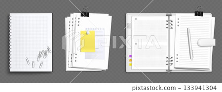 White ring binder mockup set 133941304