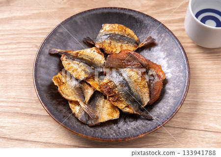 Grilled horse mackerel in soy sauce Grilled horse mackerel in soy sauce 133941788