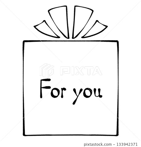 送給您的禮物相框和信件 133942371