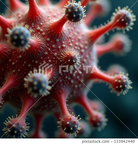 Exploring the intricate details of a virus structure Generative AI Exploring the intricate details of a virus structure Generative AI 133942440