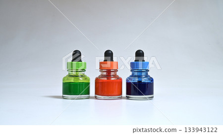 RGB watercolor paint pots. RGB watercolor paint pots. 133943122