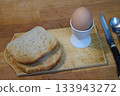soft-boiled egg and toast 133943272