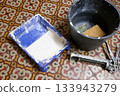 small painting equipment used 133943279