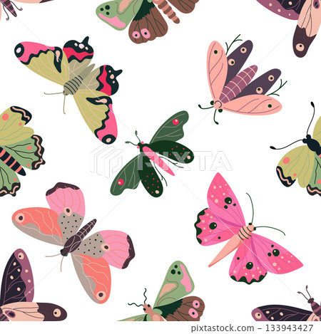pattern, butterfly, vector 133943427
