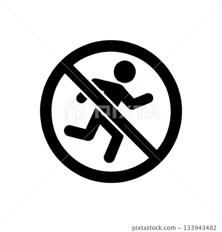 No Running on Deck Icon No Running on Deck Icon 133943482