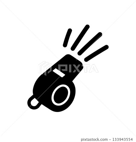 Lifeguard Alert Whistle Icon 133943554