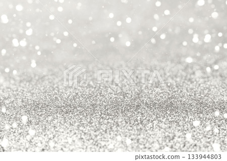 Glittering silver background with soft bokeh light for festive and luxurious visuals Demonstration Color of the Year 2026 133944803