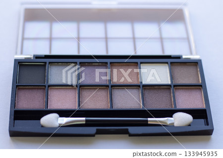 Colorful eyeshadow palette with dual applicator for makeup artists and beauty enthusiasts Colorful eyeshadow palette with dual applicator for makeup artists and beauty enthusiasts 133945935
