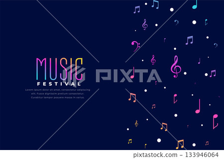 key and chord music noted backgrounds for event flyer or composition 133946064