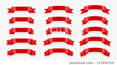 set of realistic red tape element banner for xmas decor set of realistic red tape element banner for xmas decor 133946100