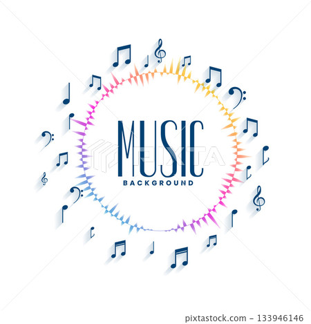 musical tune and notes symbols background for melody song 133946146