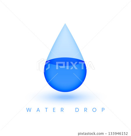 creative rain droplet on white background creative rain droplet on white background 133946152