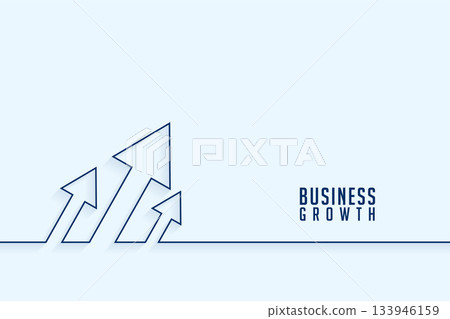line style business growth arrow rise up towards mission direction line style business growth arrow rise up towards mission direction 133946159