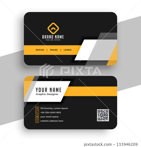 dark black business identity card layout design dark black business identity card layout design 133946209
