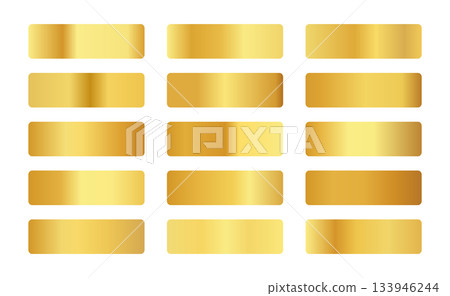abstract golden color palette banner in set 133946244