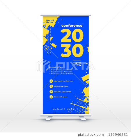 modern roll up standee cover banner for business branding modern roll up standee cover banner for business branding 133946281