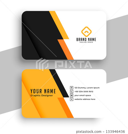 professional business identity card layout for office biz 133946436
