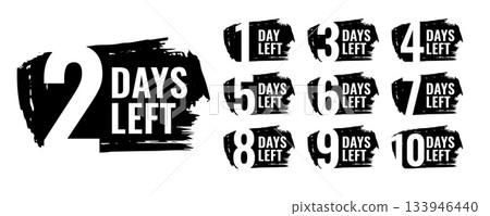 countdown for special sale template with number of days left tag 133946440