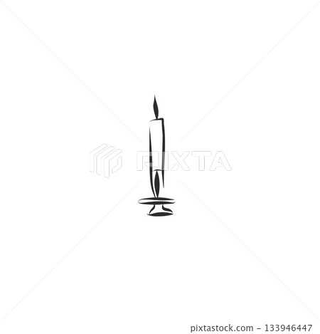 Hand drawn abstract vector graphic illustration collection with stylized line Merry Christmas and holidays decoration design set.Trendy modern doodle sketch concept.Vector celebration sketch symbol. 133946447