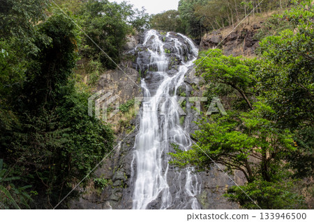 Sarika Waterfall is beutiful landmark in thailand 133946500