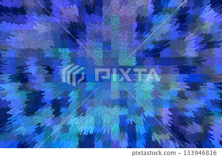Abstract blue digital explosion with turquoise and indigo blocks for futuristic design and depth Abstract blue digital explosion with turquoise and indigo blocks for futuristic design and depth 133946816