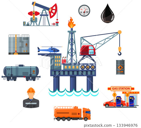 Oil Industry Infographics Oil Industry Infographics 133946976